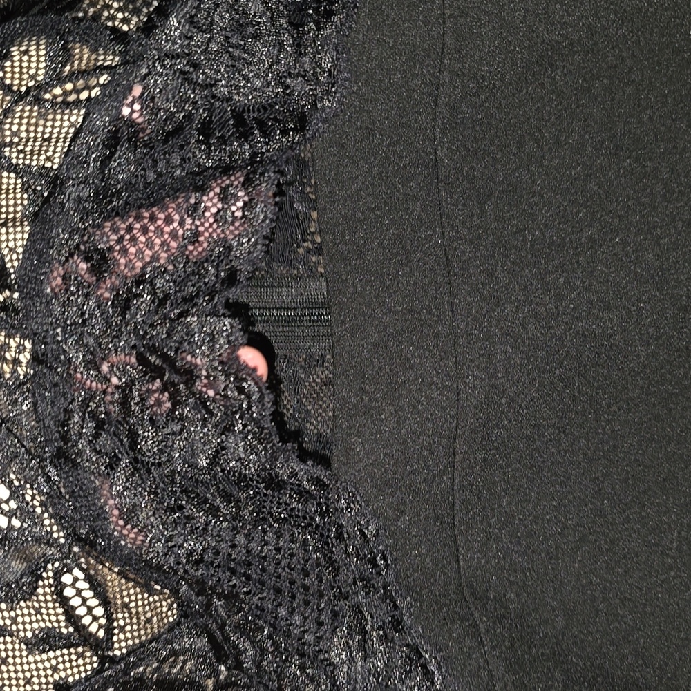 Elegant Black Lace Slip Dress HAUTE MONDE - Picture 4 of 4